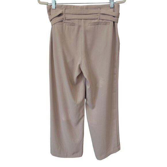 Kut From The Kloth Belted Crop Wide Leg Trouser Pants Women 2 Pink Career Office - Picture 2 of 7
